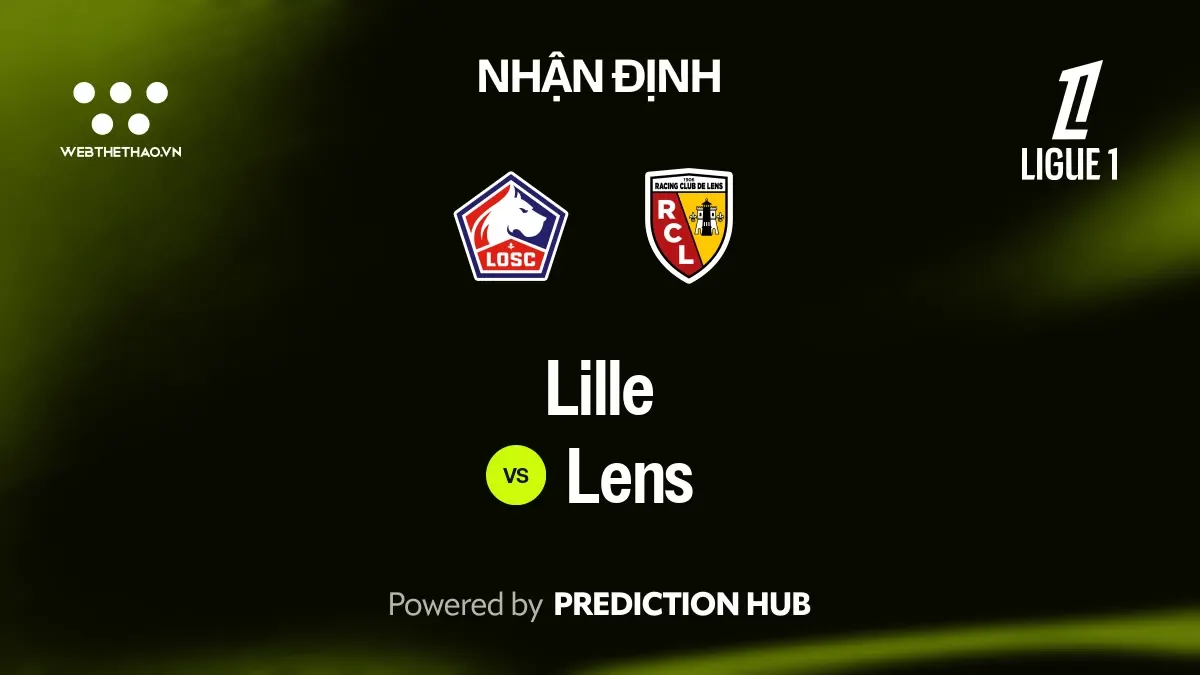 Nhận định Lille vs Lens: Lille cần thoát chuỗi không thắng, Lens mang đà ba trận thắng liên tiếp đến Pierre-Mauroy