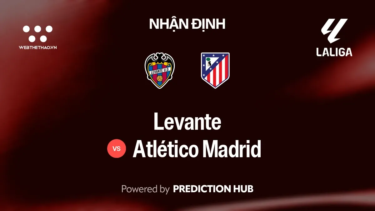 Nhận định Levante vs Atlético Madrid: Atlético Madrid hướng tới chiến thắng thứ bảy liên tiếp ở La Liga